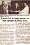 Agreement to boost economic ties between Kuwait, India