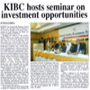 KIBC Hosts Seminar On Investment Opportunities